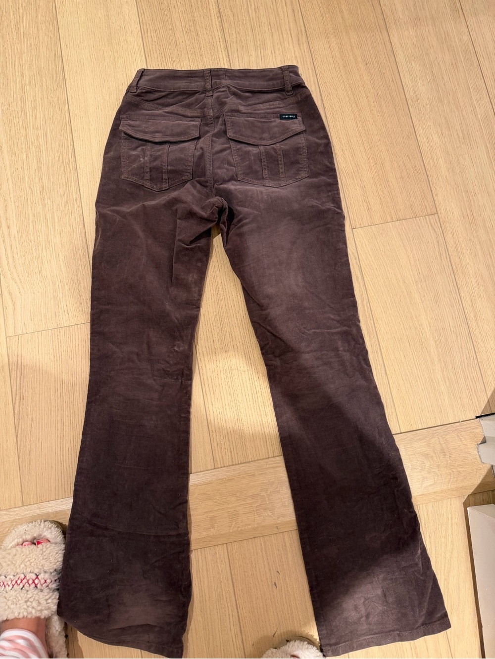 Revolve Santurary Corduroy Bootcut / straight Jeans in Brown - Picture 3 of 8